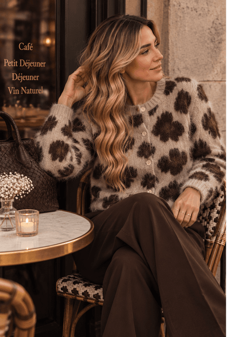 Hovedbilde Freequent Fqlippi Cardigan Leopardmønstret