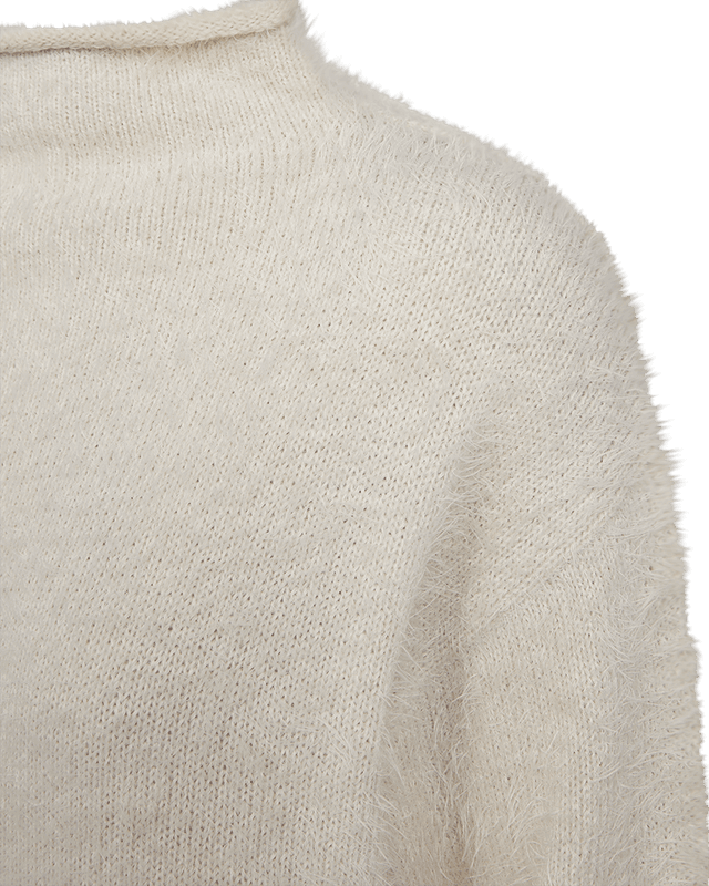 Freequent Fqcat Fluffy Strikkegenser Creme