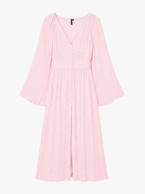 Vero Moda Vmdora Plissé Maxikjole Rosa