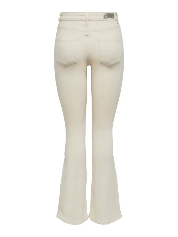 Only Blush Flared Jeans Ecru 30