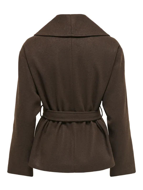 Only Onlaugusta Short Coat Brun