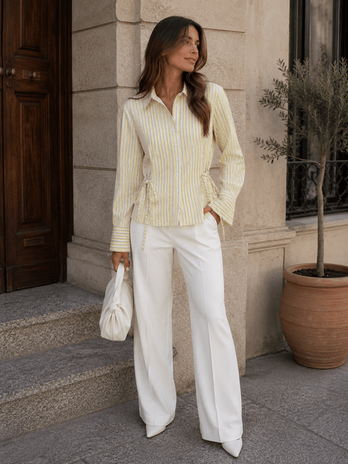 Hovedbilde Vero Moda Vmasta Tie Shirt Gul
