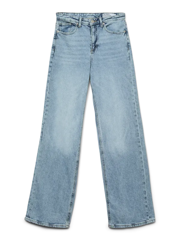 Vero Moda Vmtessa High Waist Wide Jeans 32 Light Blue