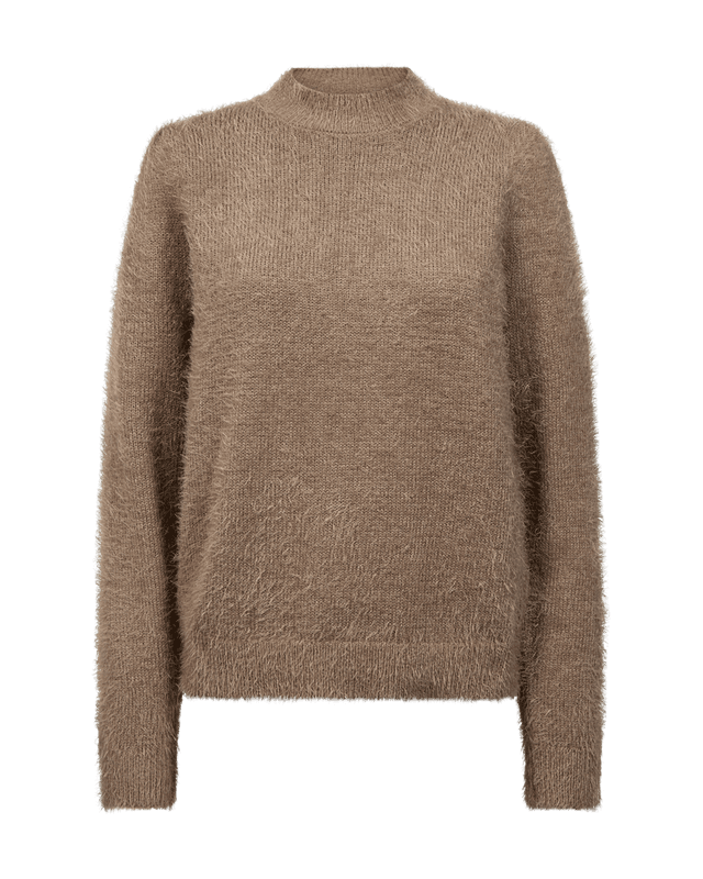 Freequent Fqcat Myk Fluffy Genser Beige