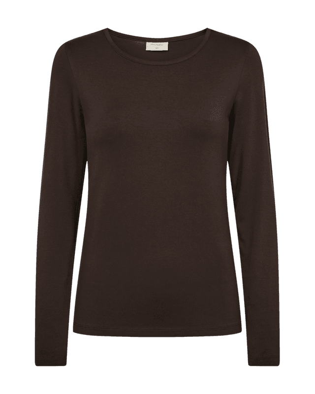 Freequent Fqliana Langermet Basic Topp Brun