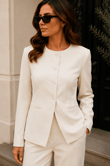 Hovedbilde Vero Moda Vmbecca Innsvingt Blazer Offwhite