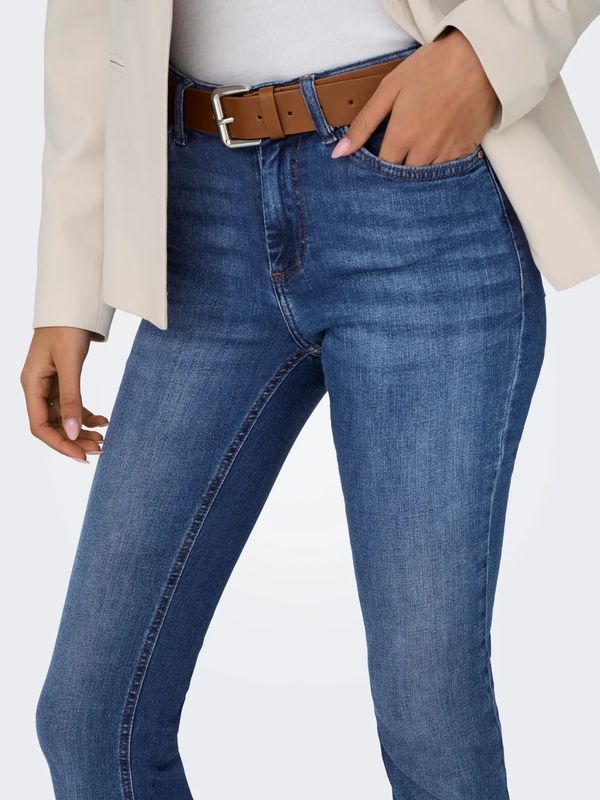 Only Onlblush Mid Flared Jeans 32 Dark Blue Denim