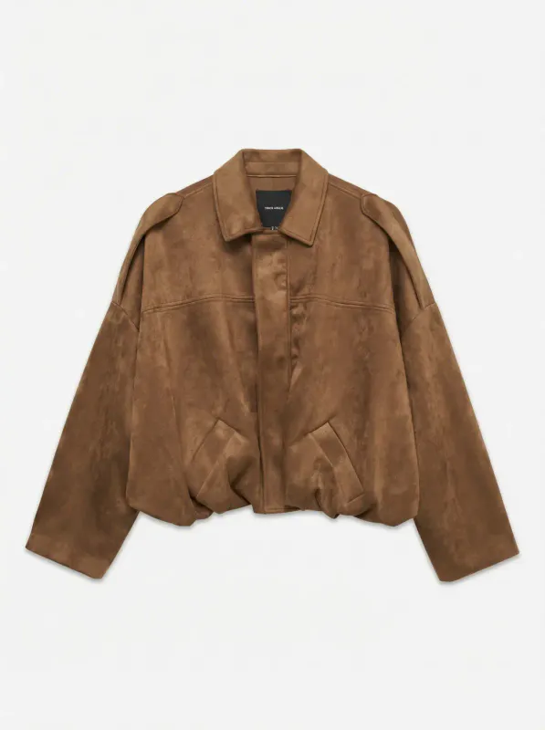Vero Moda Vmhazel Faux Suede Bomberjakke Congac 