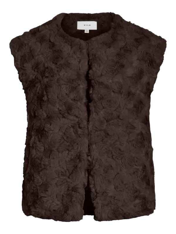 Vila Vidorte Fuskepelsvest Brun