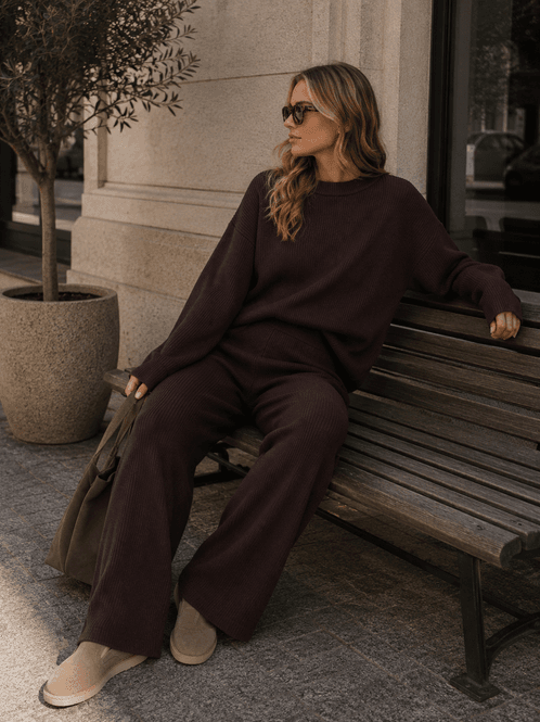 Hovedbilde Vero Moda Gold Lux Rib Genser Brun