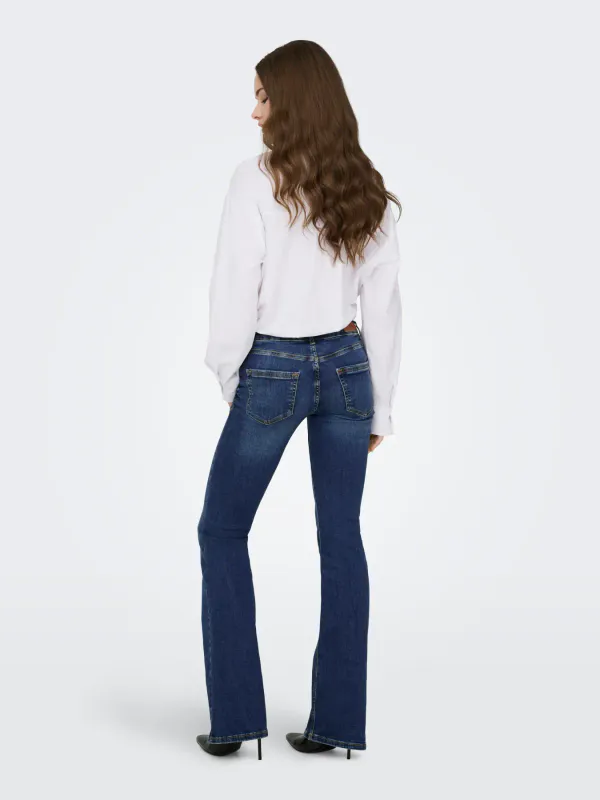 Only Onlblush Low Waist Flared Jeans Medium Blå 30