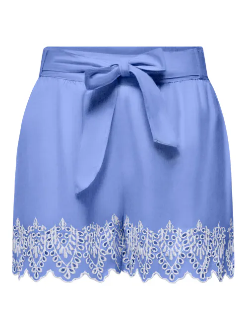 Hovedbilde Only Onltulum Shorts Blå Broderidetaljer