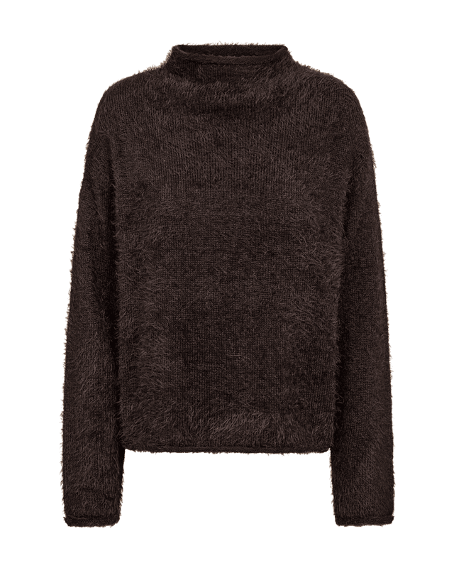 Freequent Fqcat Fluffy Strikkegenser Brun