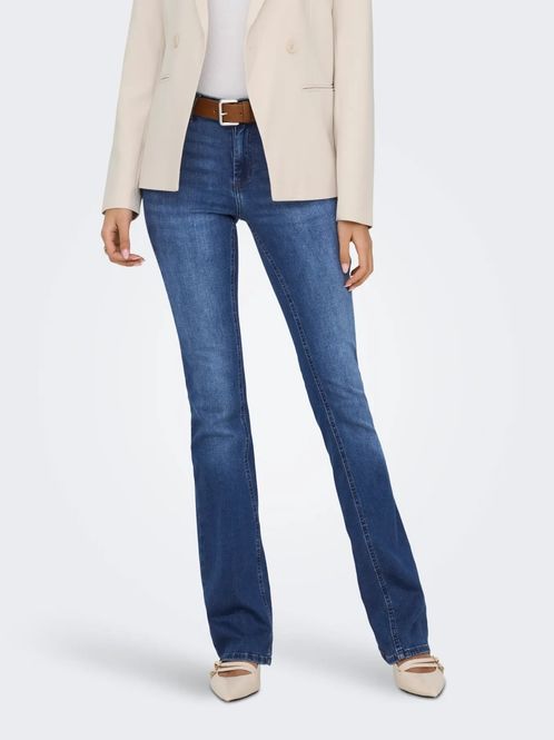 Hovedbilde Only Onlblush Mid Waist Flared Jeans 30 Dark Blue ...