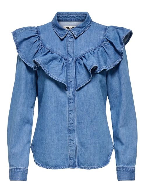 Hovedbilde Only Onlindigo Frill Denim Skjorte