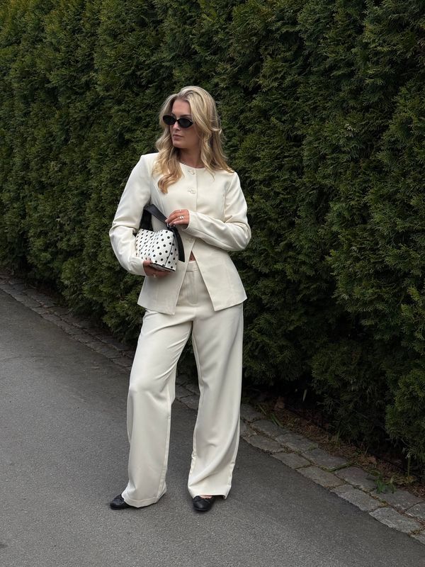 Vero Moda Vmbecca Dressbukse Offwhite