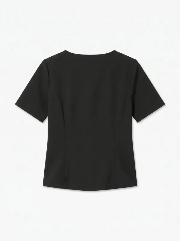 Vero Moda Vmsonja Mandarin Wrap Topp Sort