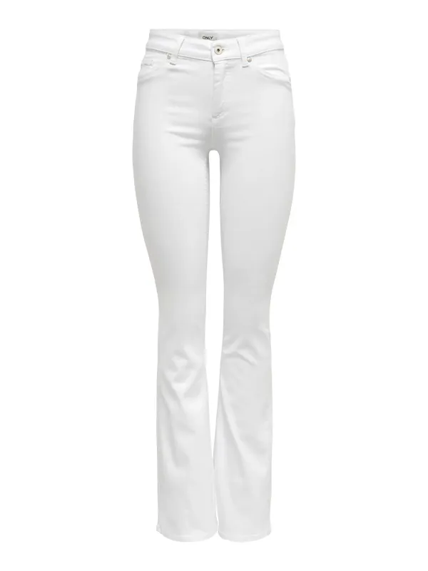 Only Blush Flared Jeans Hvit 30